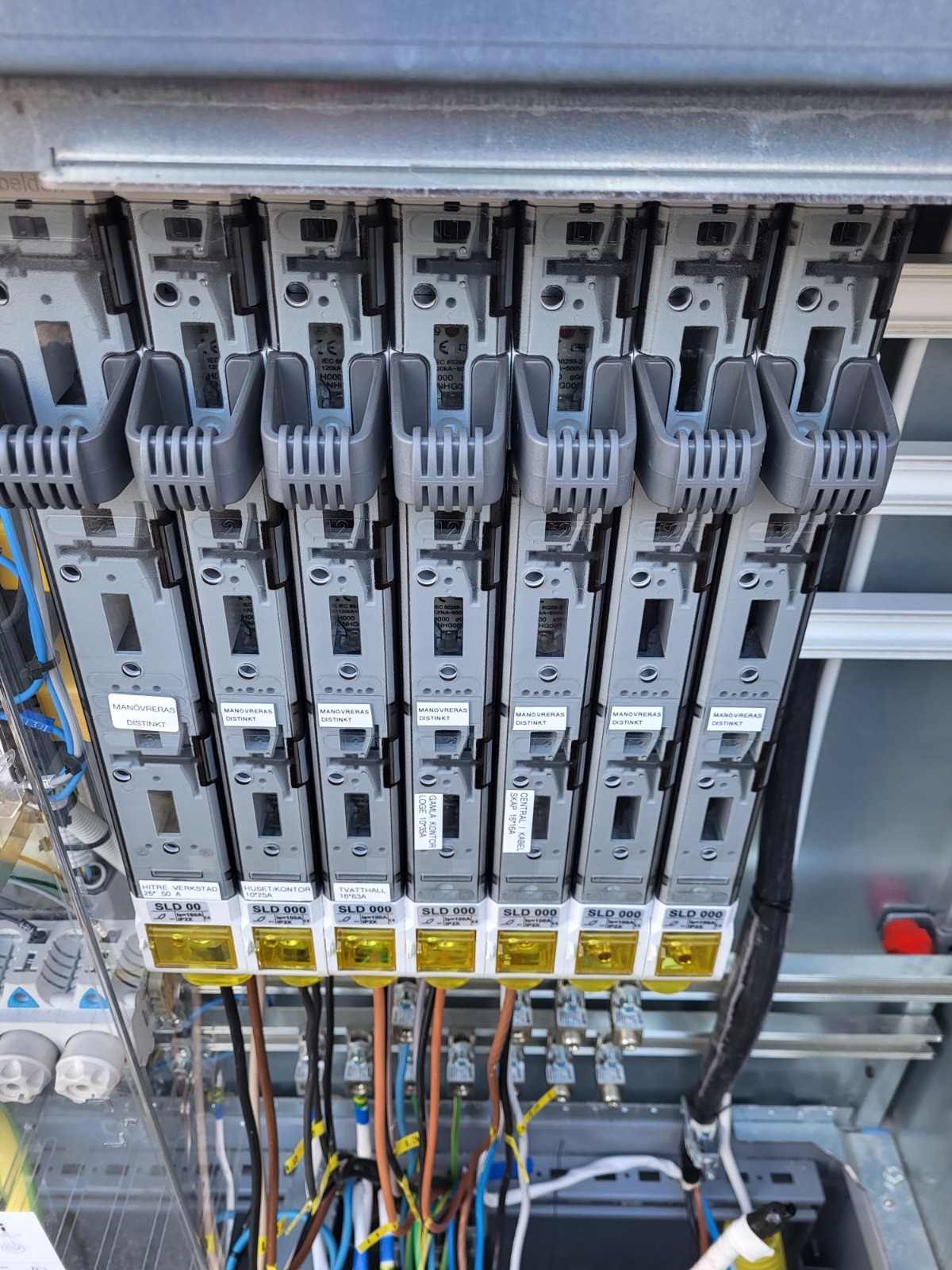 Industriell elcentral och elektrisk installation